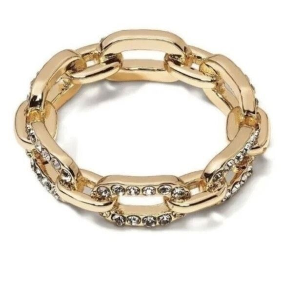 BaubleBar Gold and Silver Chain Ring - Picture 1 of 7